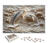 Puzzle 2000 Piezas, Puzzle Ballena con Caja Regalo, Mar Puzzles 2000 Piezas Adultos, Medidas: 100 x 70 cm, Rompecabezas Adultos de Madera, Rompecabezas Desafiante para Decoración Hogar y Pared, -5970