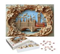 Puzzle 2000 Piezas, Puzzle Londres de Madera para Adultos, Regalos -2212
