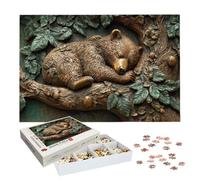 Puzzle 2000 Piezas, Puzzle Oso de Madera para Adultos, Regalos Mujer -2206