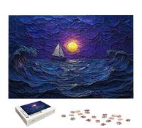 Puzzle 2000 Piezas, Puzzle Paisajes con Caja Regalo, Mar Puzzles 2000 Piezas Adultos, Medidas: 100 x 70 cm, Rompecabezas Adultos de Madera, Rompecabezas Desafiante para Decoración Hogar y Pared, -5890