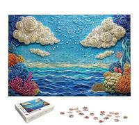 Puzzle 2000 Piezas, Puzzle Paisajes con Caja Regalo, Mar Puzzles 2000 Piezas Adultos, Medidas: 100 x 70 cm, Rompecabezas Adultos de Madera, Rompecabezas Desafiante para Decoración Hogar y Pared, -5714
