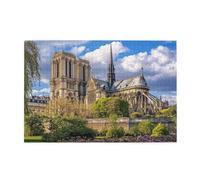 Puzzle 2000 Piezas, Puzzles París, 100x70cm, Rompecabezas Adultos Obra de Arte de Juego, Rompecabezas Madera, Juego de Habilidad para Toda la Familia, Regalos para Mujer Catedral de Notre Dame p-1612