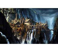 Puzzle 2000 Piezas, Rompecabezas Adultos, Puzzle Madera, El SeñOr De Los Anillos Poster, Juguetes Niños, Obra de Arte de Juego de Puzzle para Adultos 100x70cm