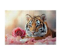 Puzzle 2000 Piezas Tigre Puzzles Flor Medidas 99x70cm Rompecabezas para Adultos Entretenimiento Creativo, Divertido Clásico Rompecabezas Juguetes Educativos Decor Regalos Originales para Mujer F-18