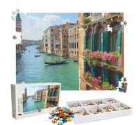 Puzzle 2000 Piezas | Venecia río Puzzle 2000 Piezas Adultos | Encajan Perfectamente | sin Polvo | Rompecabezas Madera para Toda la Familia | Rompecabezas XL para Expertos | Regalo Mujer W3H-326