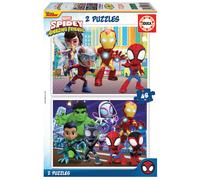 Puzzle EDUCA 2x48 Piezas, Spidey And His Amazing Friends
