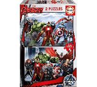 Educa Borrás - Puzzles - Avengers Los Vengadores 2 x 100 piezas Multicolor (15771)