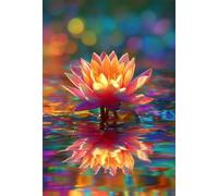 Puzzle 30 Piezas Adultos Flores Loto, Desarrolla la Concentraciòn y la Logica Desafío de Entretenimiento para la Mente, Puzzles 30 Piezas 25 x 20 cm