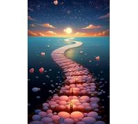 Puzzle 30 Piezas Adultos Guijarros Moon Beach, Desarrolla la Concentraciòn y la Logica Desafío de Entretenimiento para la Mente, Puzzles 30 Piezas 25 x 20 cm