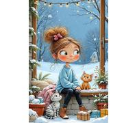 Puzzle 30 Piezas Adultos Niña Gata Nieve, Retos Divertidos, Relajarse, Desarrolla la Concentraciòn Mentàl, Rompecabezas Adultos 30 Piezas 25 x 20 cm