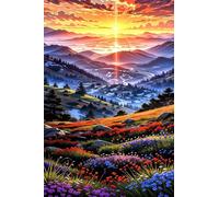 Puzzle 30 Piezas Adultos Paisaje Amanecer, Retos Divertidos, Relajarse, Desarrolla la Concentraciòn Mentàl, Rompecabezas Adultos 30 Piezas 25 x 20 cm