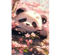 Puzzle 30 Piezas Animales Pandas Flores, Puzzles Adultos 25 x 20 cm, Juego Educativo, Puzzle Imposible Desafiante, Juegos Rompecabezas Adultos 30 Piezas