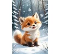 Puzzle 30 Piezas Copo Nieve Zorros Animales, Puzzles Adultos 25 x 20 cm, Juego Educativo, Puzzle Imposible Desafiante, Juegos Rompecabezas Adultos 30 Piezas
