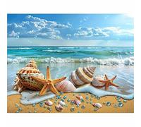 Puzzle 30 Piezas, Estrella de mar de Concha de Playa Puzzles para Adultos,Rompecabezas de Adultos, Juguetes de Regalo Entretenimento Puzzle, Juego de Rompecabezas