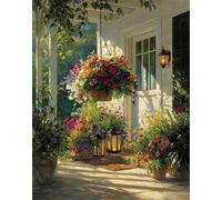 Puzzle 30 Piezas Flor de balcón de luz Solar, DIY Rompecabezas Adultos 30 Piezas Juego Educativo y Estimulante, Relajante Entretenimento, Puzzle Adultos para Regalo