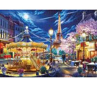 Puzzle 30 Piezas, Paisaje de carrusel Callejero Puzzles para Adultos,Rompecabezas de Adultos, Juguetes de Regalo Entretenimento Puzzle, Juego de Rompecabezas