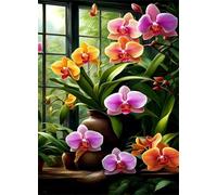 Puzzle 30 Piezas Plantas de orquídeas | Puzzles Adultos | para Toda La Familia |25x20 cm | Entretenimiento Creativo Rompecabezas Adultos Regalo