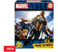 Educa - Puzzle Infantil de 300 Piezas. Marvel 3D Prime Lenticular Puzzle. Medidas: 61 x 46 cm. Recomendado a Partir de 6 años (20346)