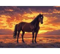 Puzzle 300 Pieces Cavallo Impossible Rompecabezas Juegos Casuales Puzzle de Madera Adultos para Adultos y niños a Partir de 14, Cultivar la Paciencia y la concentración, para Decoración del Hogar T-7