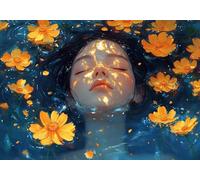 Puzzle 300 Pieces Donna e fiori Impossible Rompecabezas Juegos Casuales Puzzle de Madera Adultos para Adultos y niños a Partir de 14, Cultivar la paciencia y la concentración, Decoración del Hogar L-1