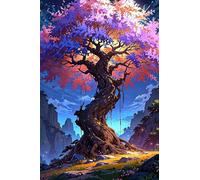 Puzzle 300 Piezas Adultos Árboles Montaña, Juego Educativo, Entretenimiento Creativo, Rompecabezas Difícil, Puzzle para Adultos 300 Piezas 38 x 26 cm