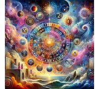 Puzzle 300 Piezas Adultos,Arte de Rompecabezas DIY,Puzzles Juguetes Educativos Estimulantes Decoración del Hogar(Constelaciones de fantasía)