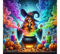 Puzzle 300 Piezas Adultos, Chica Calabaza Halloween Rompecabezas Adultos, Desarrolla la Concentraciòn Mentàl y la Logica, Puzzles 300 Piezas 35x35 cm