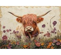 Puzzle 300 Piezas Adultos Ganado Alto y bajo Puzle Imposible Flor Arte Jigsaw Puzzles Educa de Rompecabezas y Juego Familiar para Adultos y Adolescente a Partir de 14 Años Entretenimiento P-986