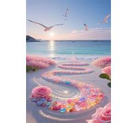 Puzzle 300 Piezas Adultos Gaviota Flower Beach 40x28 cm, Juego Educativo, Ejercita Paciencia y Concentración, Puzzles 300 Piezas
