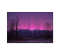 Puzzle 300 Piezas Adultos Puzzle Aurora Paisaje Rompecabezas Adultos XXL 40 x 28cm, Impossible Rompecabezas, Jigsaw Arte Juego Educa Familiar Aliviar El Estrés, Regalos para Hombres y Mujeres Q-81