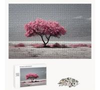Puzzle 300 Piezas Adultos Rosa & Árbol, Rompecabezas con Letras Traseras y Póster, Pasatiempo Antiestrés, Decoración de Pared, Regalo Decorar Mujer Hombre 40 x 28 cm (14 Años +) P3#629