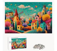 Puzzle 300 Piezas Adultos Sueño & Villa, Rompecabezas con Letras Traseras y Póster, Pasatiempo Antiestrés, Decoración de Pared, Regalo Decorar Mujer Hombre 40 x 28 cm (14 Años +) P3#78