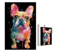 Puzzle 300 Piezas Adultos Vistoso & Perro, Rompecabezas con Letras Traseras y Póster, Pasatiempo Antiestrés, Decoración de Pared, Regalo Decorar Mujer Hombre 40 x 28 cm (14 Años +) P3#1226