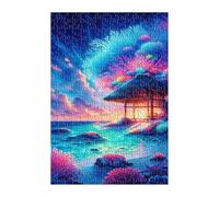 Puzzle 300 Piezas Amanecer Océano Coral, Juego Educativo, Desarrolla la Concentraciòn Mentàl y la Logica, 38x26 cm Puzzles 300 Piezas Adultos