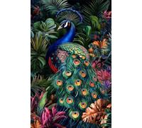 Puzzle 300 Piezas Animal Pavo Real Planta, Puzzles Imposible, Desafiante Acertijo, Juegos de Rompecabezas para Toda la Familia, Puzzle Adultos 300 Piezas 38 x 26 cm