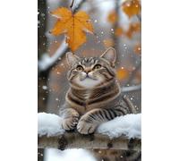 Puzzle 300 Piezas Animales Hoja Arce Gato, Puzzles Imposible, Desafiante Acertijo, Juegos de Rompecabezas para Toda la Familia, Puzzle Adultos 300 Piezas 38 x 26 cm