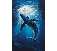 Puzzle 300 Piezas Ballena Océano, 38x26 cm, Rompecabezas Imposible, Ejercita Paciencia y Concentración, Puzzle de 300 Piezas para Adultos