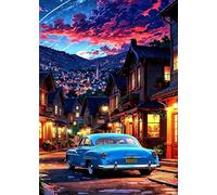 Puzzle 300 Piezas Calles Ciudad Coches, Puzzles Imposible, Desafiante Acertijo, Juegos de Rompecabezas para Toda la Familia, Puzzle Adultos 300 Piezas 38 x 26 cm