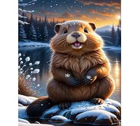 Puzzle 300 Piezas, Castor de Dibujos Animados Puzzles para Adultos,Rompecabezas de Adultos, Juguetes de Regalo Entretenimento Puzzle, Juego de Rompecabezas