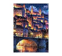 Puzzle 300 Piezas Ciudad Paisaje, Juego Educativo, Desarrolla la Concentraciòn Mentàl y la Logica, 38x26 cm Puzzles 300 Piezas Adultos
