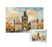 Puzzle 300 Piezas Europa Puzzle Adultos,Arquitectura Rompecabezas,Juegos de Rompecabezas para Toda la Familia,Pasatiempo Creativo Adultos,Regalos Originales para Mujer con Caja de Regalo,40x28cm,p552t