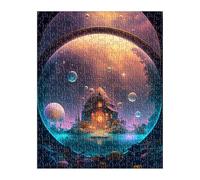 Puzzle 300 Piezas Fantasía Paisaje Castillo, Rompecabezas para Adultos 40x28 cm, Juguete desafío y Juego Educativo, Ejercita Paciencia y Concentración, Puzzles 300 Piezas Adultos