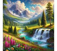 Puzzle 300 Piezas Flor de árbol llanuras, Puzzle 300 Piezas para Adultos y Niños, 35x35cm Rompecabezas Adultos, Familia Juego, Juguete Educativo, Regalo Creativo para la Relajación