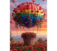Puzzle 300 Piezas Globo Rosa, Puzzles Imposible, Desafiante Acertijo, Juegos de Rompecabezas para Toda la Familia, Puzzle Adultos 300 Piezas 38 x 26 cm