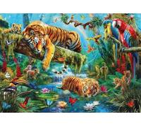 Puzzle 300 Piezas, Loro Tigre de la Selva Puzzles para Adultos,Rompecabezas de Adultos, Juguetes de Regalo Entretenimento Puzzle, Juego de Rompecabezas