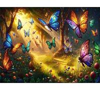 Puzzle 300 Piezas, Mariposas del Sol Puzzles para Adultos,Rompecabezas de Adultos, Juguetes de Regalo Entretenimento Puzzle, Juego de Rompecabezas
