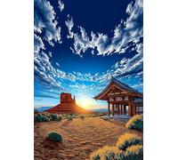 Puzzle 300 Piezas Paisaje Amanecer, Puzzles Imposible, Desafiante Acertijo, Juegos de Rompecabezas para Toda la Familia, Puzzle Adultos 300 Piezas 38 x 26 cm