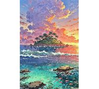 Puzzle 300 Piezas Paisaje Islas Océano, Puzzles Imposible, Desafiante Acertijo, Juegos de Rompecabezas para Toda la Familia, Puzzle Adultos 300 Piezas 38 x 26 cm