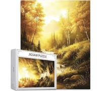 Puzzle 300 Piezas para Adultos, Puzzle Caer Obra de Arte de Juego de Rompecabezas para Adultos, Bosque Rompecabezas DIY para Colgar el Puzzles una Vez Finalizado a Partir de 14 Años, Regalos D-865