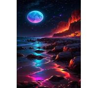 Puzzle 300 Piezas Río Luna Rompecabezas Adultos Juguetes Educativos Rompecabezas Desafiante Juegos de Puzzle para Toda la Familia Puzzles 300 Adultos 40 x 28 cm